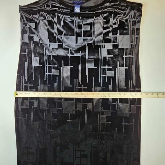 Lane Bryant Venezia Slip Dress 18/20 Black Velvet Spaghetti Straps - Picture 7 of 12